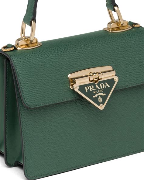 prada borse marchio su pelle|borsa symbole prada.